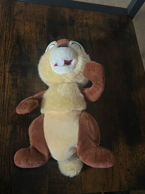 Plush Chipmunk Stuffed Animal - Brown & Cream 9”
